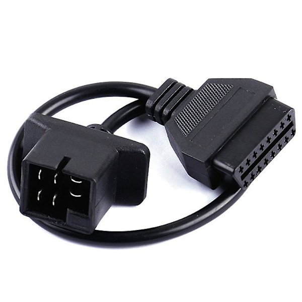 6-stifts OBD till OBD2 Check Engine Adapterkabel Kodläsare för Chrysler Jeep Dodge