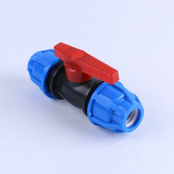 Ventil MDPE Polyethylen Kugleventil - Klemfitting Vandrør Kompressionsfitting Kompressionsreduceringsmuffe 20 mm Hunadapter