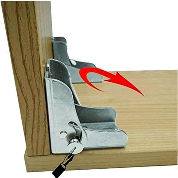 Självlåsande fällbara benfästen, fällbar arbetsbänk, fällbart köksbord (2 silver)