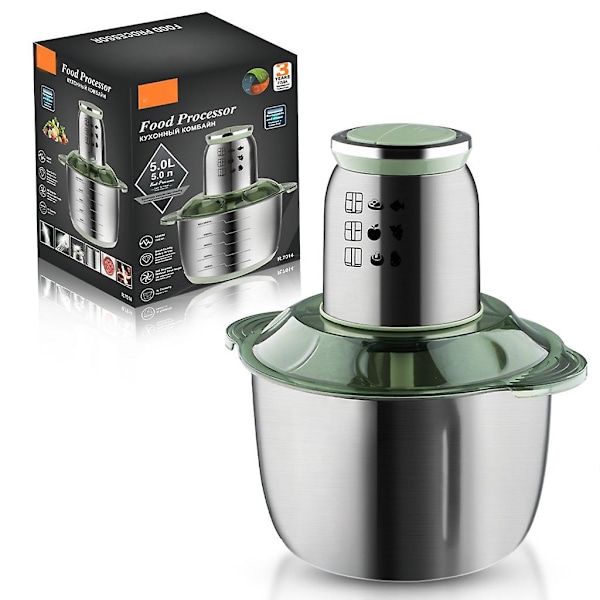 5l Kjøttkvern Blender Kjøkken Elektrisk Matprosessor Grønnsakshakker