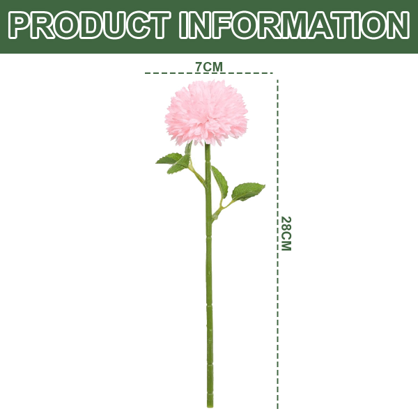 IC 12 buntar konstgjorda blommor Solros utomhus UV-beständig ljusrosa