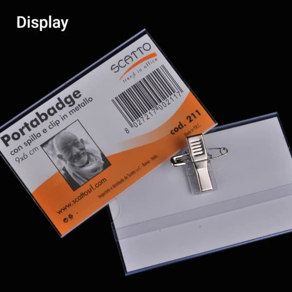 10 st ID-kortshållare Säkerhetsnål Clip Brosch 10 st 10pcs