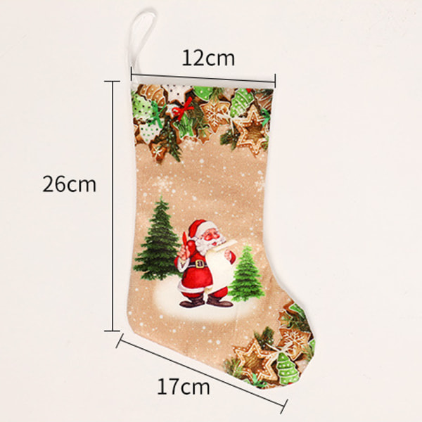 IC Julemand Julestrømper Kappe Hængestrømper Xmas 1 nisse + 1 snemand + 1 rensdyr