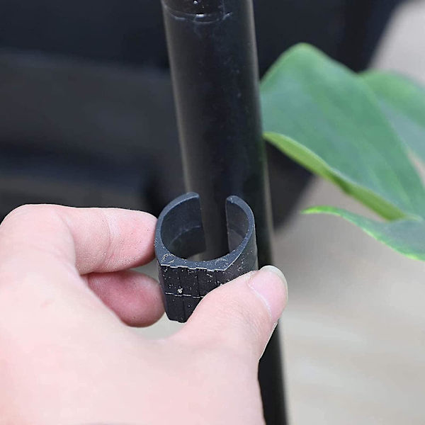 50 stk U-formet plaststolglider U-formet plaststolbenhette, fotåpningsdempende gulvtrekk (25 mm)