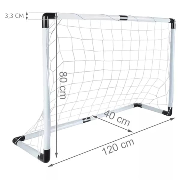 Fodboldmål til børn - Med bold og pumpe 700