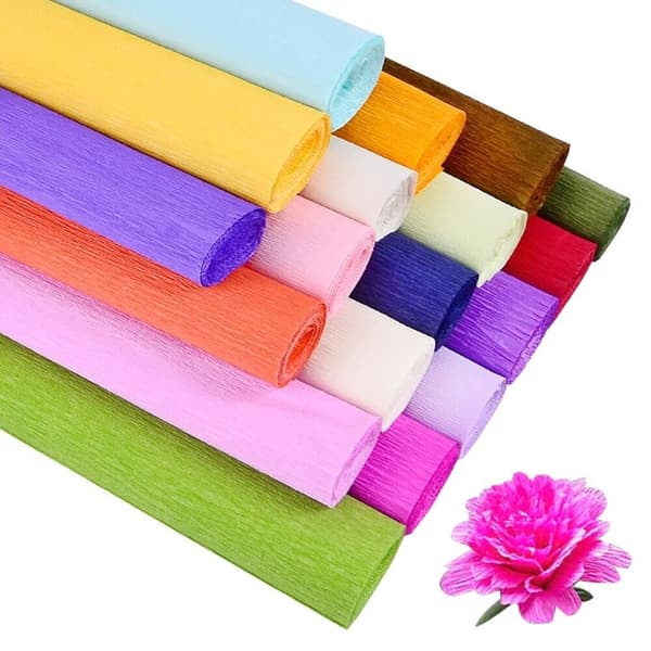 Crêpepapper Blomsterinslagning Bukettpapper 6 6 6 6