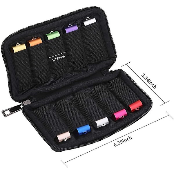 USB Flash Drive Etui - Vellgo blødt materiale Thumb Drive Holder etui, USB Drive Holder Organizer, bærbar elektronisk tilbehørstaske til USB-hukommelse St