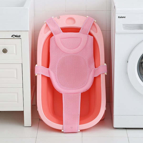 Baby badekar pute, baby badekar stol, bruk baby badekar innlegg, spedbarn nyfødt badekar stol, baby badekar badekar stol, baby badekar 5-pink