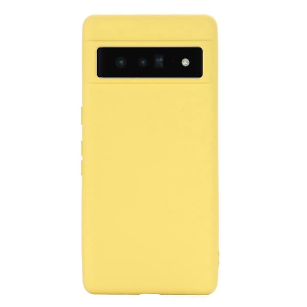 til Pixel 7 Pro Pure Color Flydende Silikone Stødsikkert Telefoncover Yellow