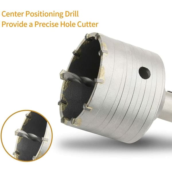 Beton Hulsav Bor med 110mm SDS Plus Adapter, Til Mursten Beton Cement Sten (100mm+110mm SDS Plus Adapter)