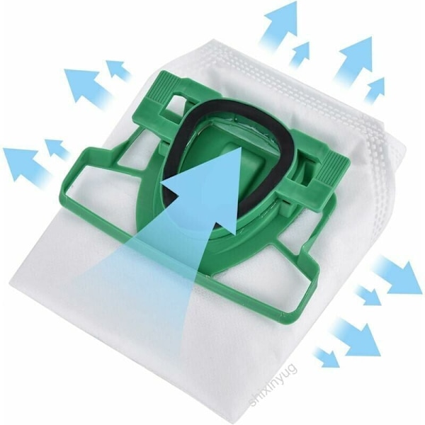 Mikrofleece støvsugerposer egnet for Vorwerk Kobold 200 VK200 FP200.5 støvposer for allergikere -, fra DEBUNS