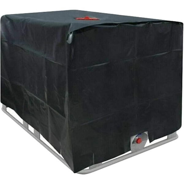 IBC Vanntankdeksel 1000 L 210D Containerdeksel Vanntank Regntett med Glidelås Vindtett Anti-UV Rivsikker T-Audace