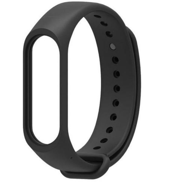 Silikonerem - Passer til Xiaomi Mi Band 5 6 - Sort
