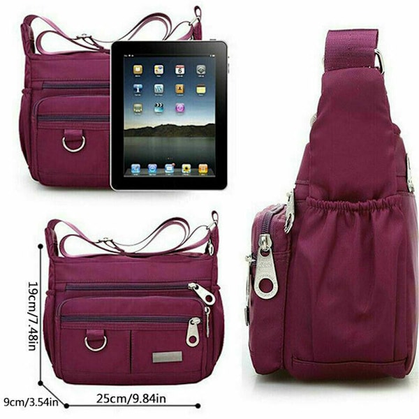 Skuldertaske Messenger tasker Cross Body ROSE RED rose red