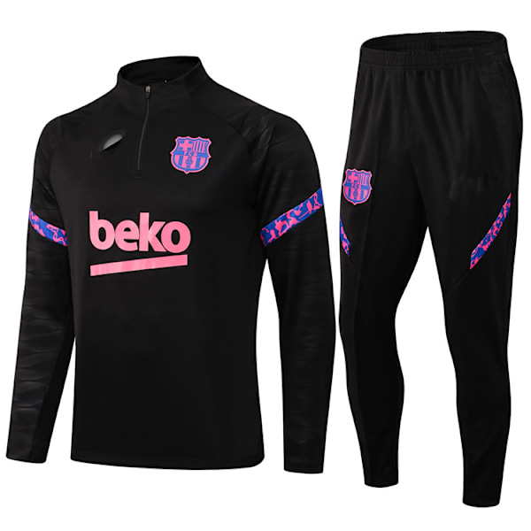 Paris, Atletico Madrid, Inter Milan, Liverpool, Marseille Brasil Langarmetsskjorte, Voksen og Barne Treningsdrakt, Fotballdraktsett Bassac Svart Bassac Black L
