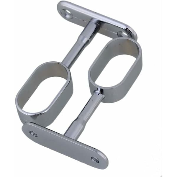 2 st 16mm Silverpläterade Ovala Garderobsfästen i Zinklegering
