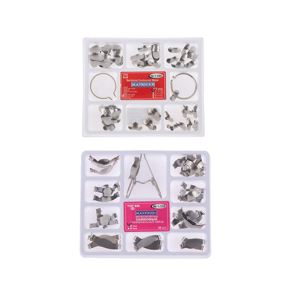 IC 100 st Dental Pro Metall Matrix Band Sektionella Konturerade Band R A1