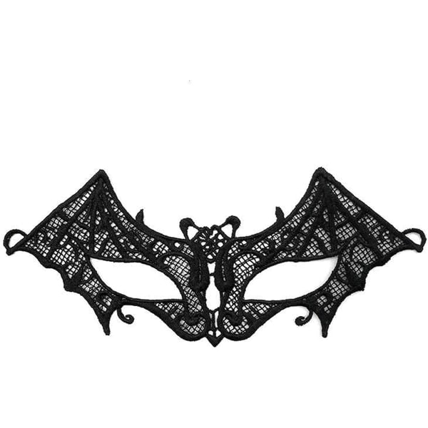 IC Svart Halloweenmaske, Halloween øyemaske Maskerade masker for kvinner Maskerade maske Flaggermusblonde 1 stk