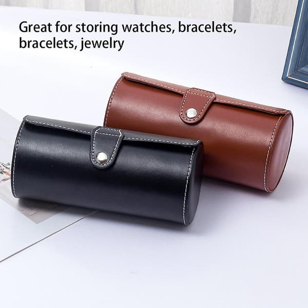 Klockfodral Armband Förvaringsficka Resesmyckesskydd Black