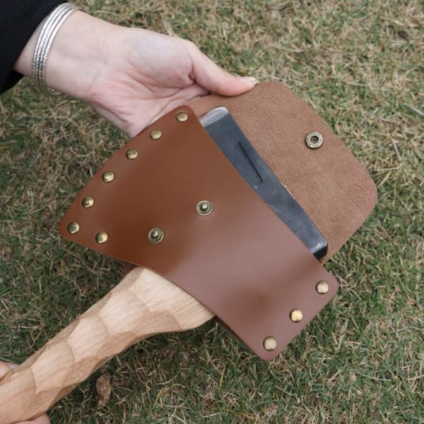 Fodral Yxhuvudskydd Yxhuvudslida Brun Brown