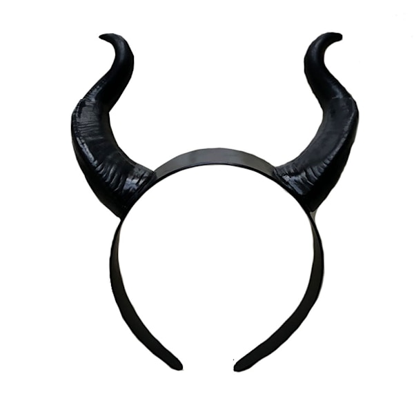 Maleficent Hörnhuvudband Hårtillbehör Halloween Maskerad Sidoprops MJ51 One Size Matte removable