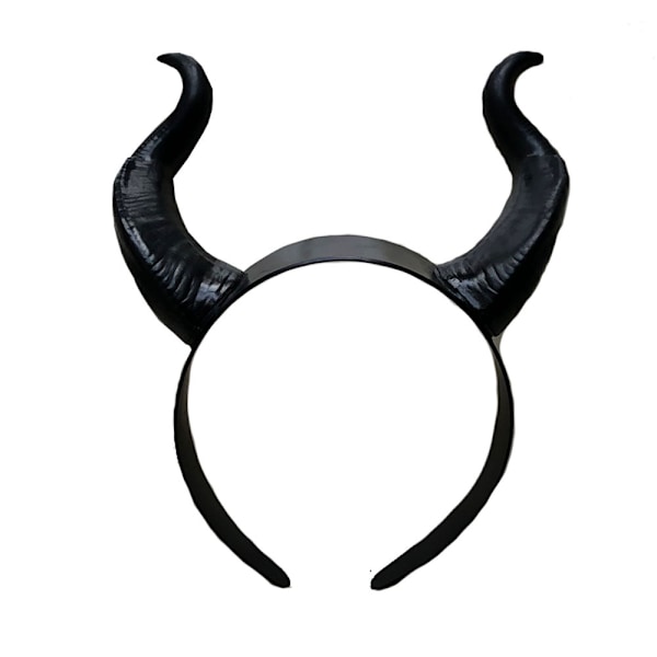 Maleficent Maleficent horn hodeplagg hårtilbehør Halloween maskerade side rekvisitter MJ51 One Size Matte removable