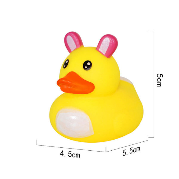 Luovia Halloween-kumikissoja, jotka ääntävät puristamalla, MJ51-lelu, kelluva keltainen kissa (10 kpl) Rabbit-headed duck