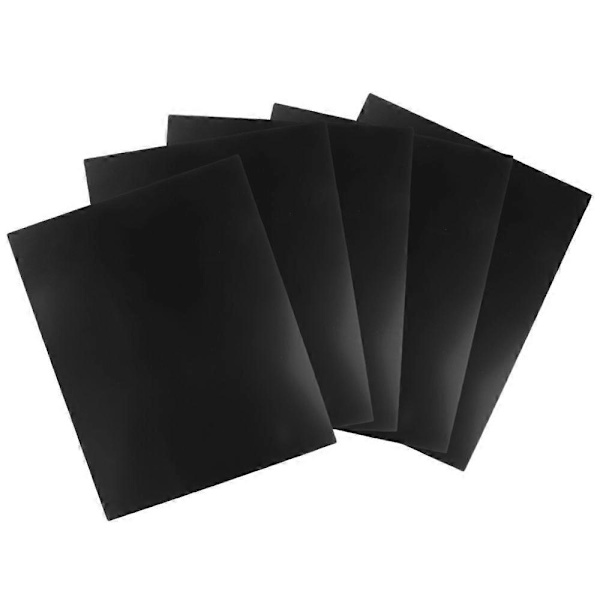 5 stk. ABS-plademodel til gør-det-selv sandbordsscene 200x250x3mm sort