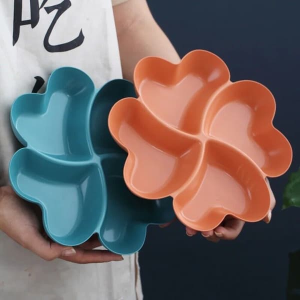 Kärlek Delad Förvaring Fruktskål Snacksbricka med Torkad Frukt GRÖN Grön Green