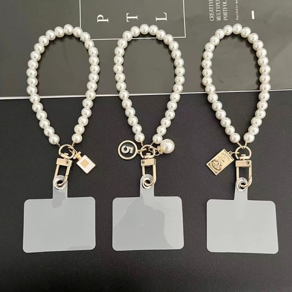 IC Kort Pärlhalsband Mode Strass Hänge Hänge Mobil P A1