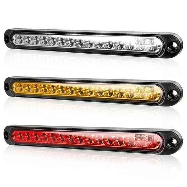 Stopp Bakre Bromsljus LED Indikatorlampa VIT Vit White