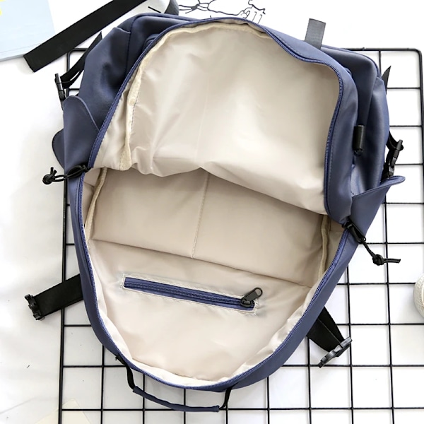 Farverig Vintage Rygsæk Mænd Kvinder 15.6 Tommer Laptop Rygsække Damer Skulder Skole Taske Til Teenage Piger Mode Bogtasker Nye Purple