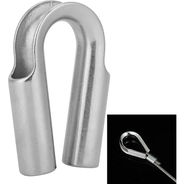 Kabelkaus i rostfritt stål för 8 mm kabel