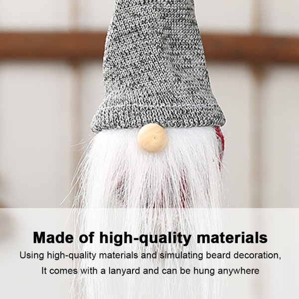 IC Jul Plys Gnome Ornamenter Håndlavede Svenske