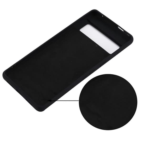 til Pixel 7 Pro Pure Color Flydende Silikone Stødsikkert Telefoncover Black