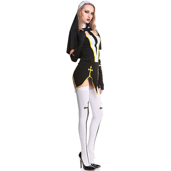 Populær Halloween nonnekostume Nonnekostume COS performance kostume nonnekostume spiluniform MJ51 M White