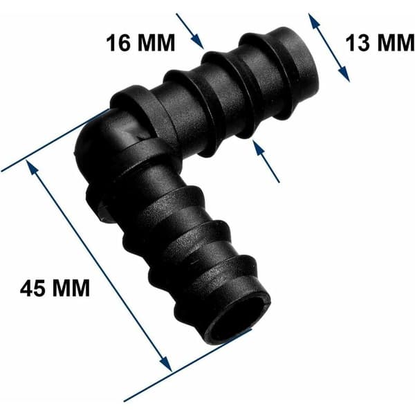 Maitys Rørkoblinger for 16mm Vanningssystem (Albue)