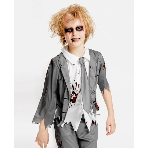 Zombie-studenterkostume til børn Halloween skræmmende studentertemafest outfit 3-10 år Flicka 8-10 Jahre