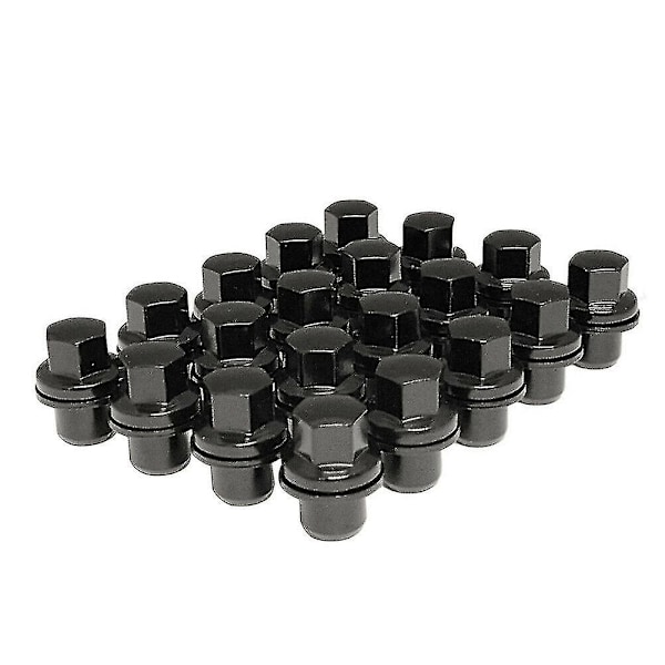 20x Black Lug Nuts M14x1.5 Fit For Land Range Rover Sport Hse Lr3 Lr4 Lr2 Wheels