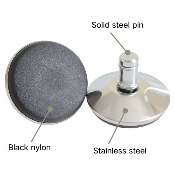 Kontorstol Erstatningshjul Svingbare Hjul for Fast Base 7/16\" (11 mm) Diameter Stamme Passer de Fleste Kontorstoler