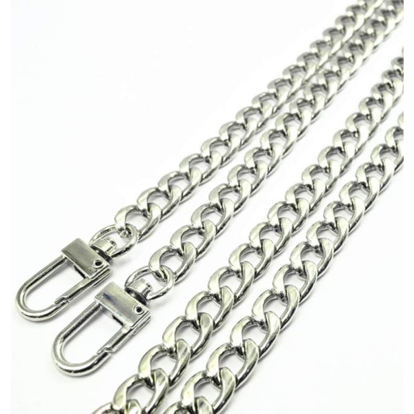 IC 47 tum (ca 119,5 cm) DIY Järn Platt Kedjerem Handväska Kedjetillbehör Handväska Axelrem Crossbody Ersättningsaxel
