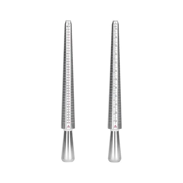 Ring Sizer Måler 41-76 Fingerstørrelsesmåler Ring Sizer Værktøj med 3 Måleskalaer (EU, US, UK)