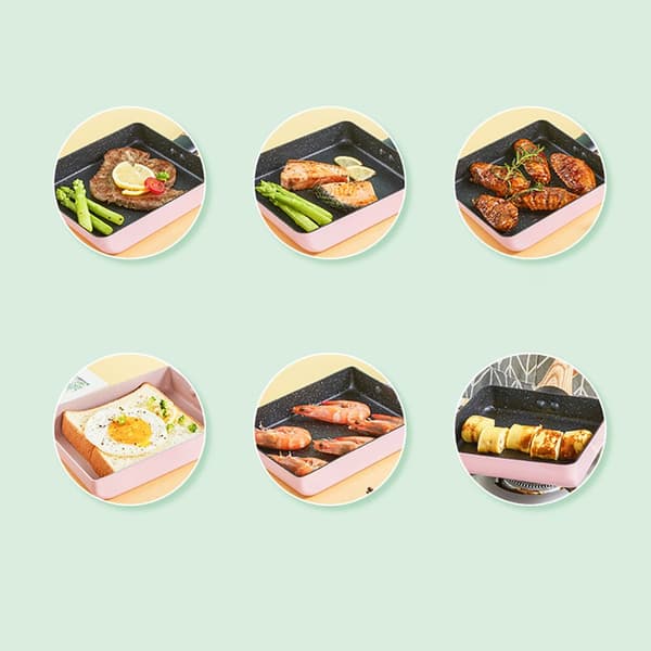 Tamagoyaki Stekepanne Omelettpanner BLÅ Blå Blue