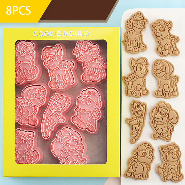 IC PAW Patrol Kakformar Set Plast Degformar Kakor Bakverk Mol