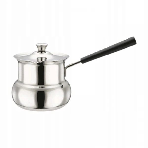 Turkish Coffee Pot for Induction Cooktops with Handle, Drum Shape, 180ml