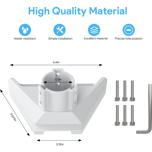 Starlink Mini montering ASA sæt 3.1-5.3cm – premium tilbehør til Standard Mini parabol