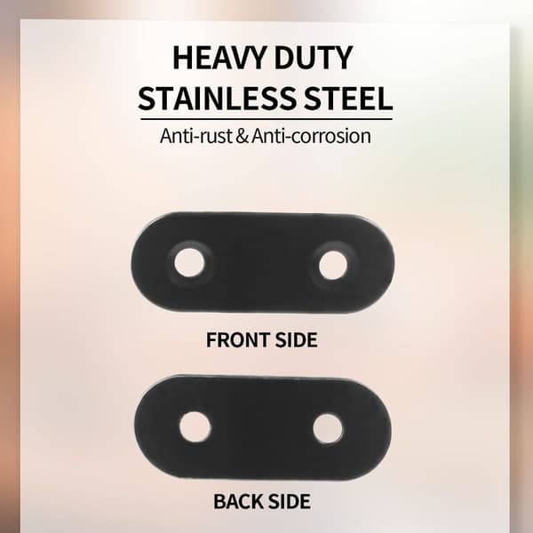 12 stk. rett rustfri stålskinne, flat skinne, rett metall, 12 stk. 12PCS