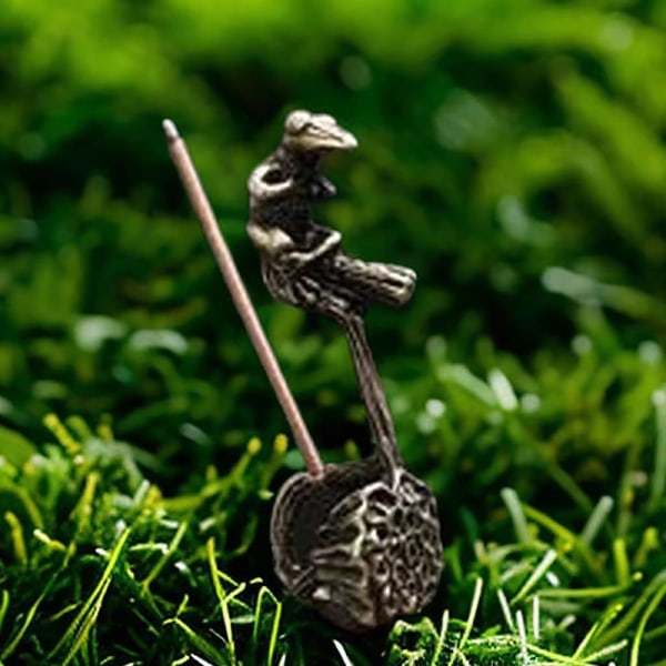 IC Groda Statue Røgelse Pind Holder Boligindretning Mini Bærbar A1