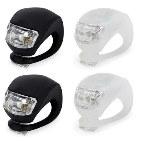 4-pakning LED-blitsklipslyssett for sikkerhet