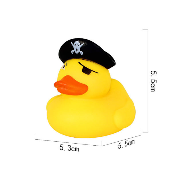 Luovia Halloween-kumikissoja, jotka ääntävät puristamalla, MJ51-lelu, kelluva keltainen kissa (10 kpl) Pirate Duck